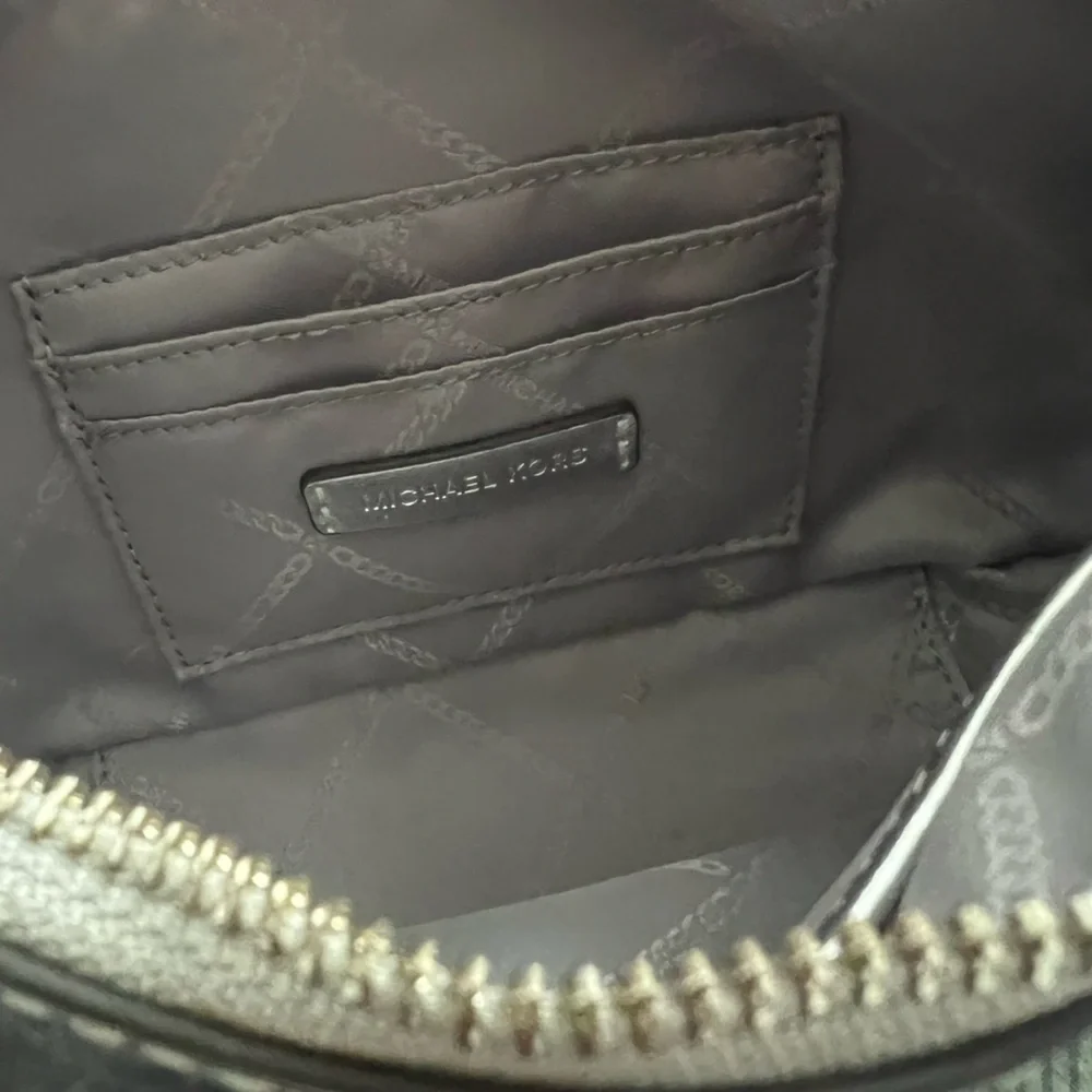 MICHAEL KORS Piper Small Metallic Snake Embossed Leather Shoulder Bag - Picture 6 of 6